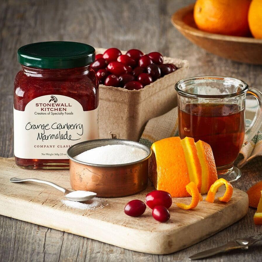 Orange Cranberry Marmelade von Stonewall Kitchen kaufen | Süße Orange und herb-säuerliche Cranberry-Note | Ideal als Brotaufstrich oder zu Käse