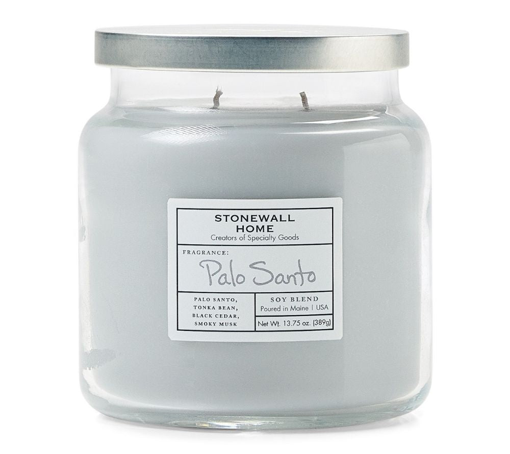 Stonewall Jar Medium Palo Santo von Stonewall Kitchen kaufen | Duft: Zitrone, Vanille-Orchidee | Brenndauer: 105 Stunden