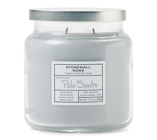 Stonewall Jar Medium Palo Santo von Stonewall Kitchen kaufen | Duft: Zitrone, Vanille-Orchidee | Brenndauer: 105 Stunden