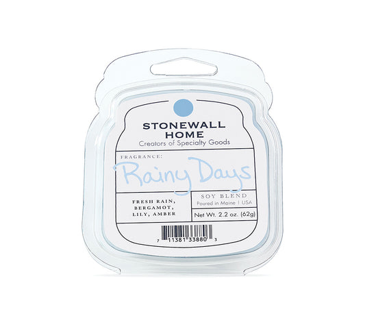 Stonewall Wax Melt Rainy Days von Stonewall Kitchen kaufen | Duft: Erfrischend, erdverbunden, blumig, zitronig | Mehrmals schmelzbar