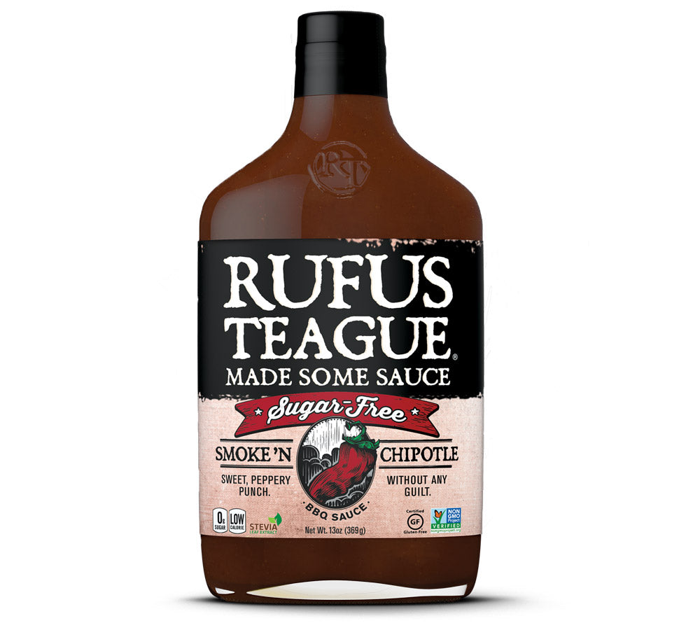 Smoke 'N Chipotle - Sugar Free 13 oz. von Rufus Teague kaufen | Süß, rauchig, würzig, zuckerfrei | Ideal zu Gegrilltem, Gemüse und Sandwiches