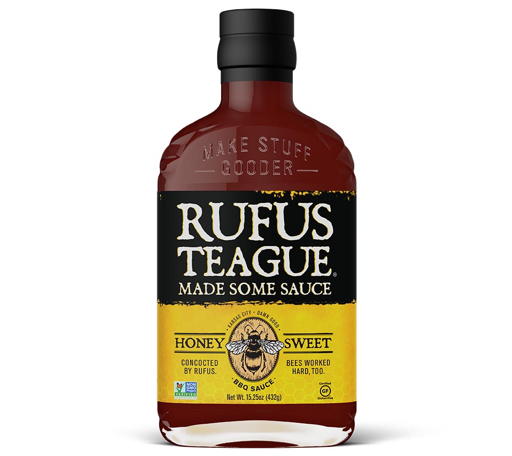 Honey Sweet 16 oz. von Rufus Teague kaufen | rauchig süße Sauce | Perfekt für alle Barbecue-Gerichte