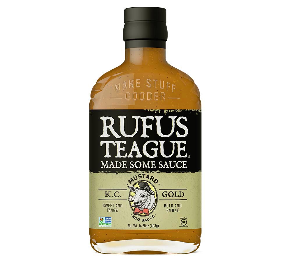 KC Gold BBQ 15 oz. von Rufus Teague kaufen | Würzig, süß, rauchig, intensiv | Ideal zu Fleisch, Hühnchen und Gemüse