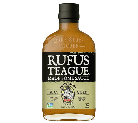 KC Gold BBQ 15 oz. von Rufus Teague kaufen | Würzig, süß, rauchig, intensiv | Ideal zu Fleisch, Hühnchen und Gemüse