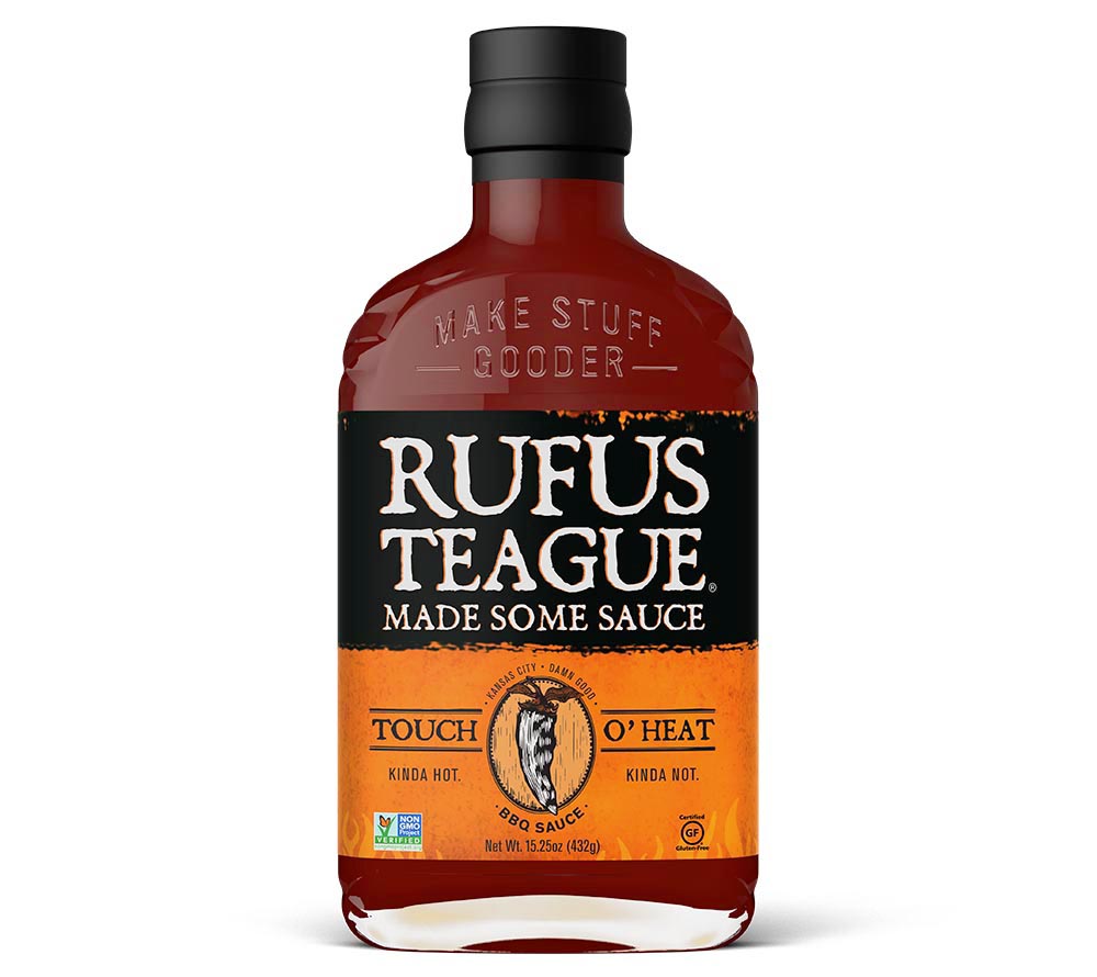 Touch O Heat 16 oz. von Rufus Teague kaufen | Süßlich mit einer angenehmen Schärfe | Ideal zu Grillgerichten, Pulled Pork, Hühnchen und Rippchen