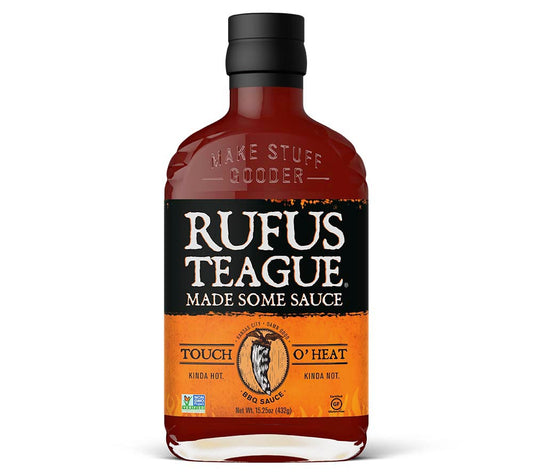 Touch O Heat 16 oz. von Rufus Teague kaufen | Süßlich mit einer angenehmen Schärfe | Ideal zu Grillgerichten, Pulled Pork, Hühnchen und Rippchen
