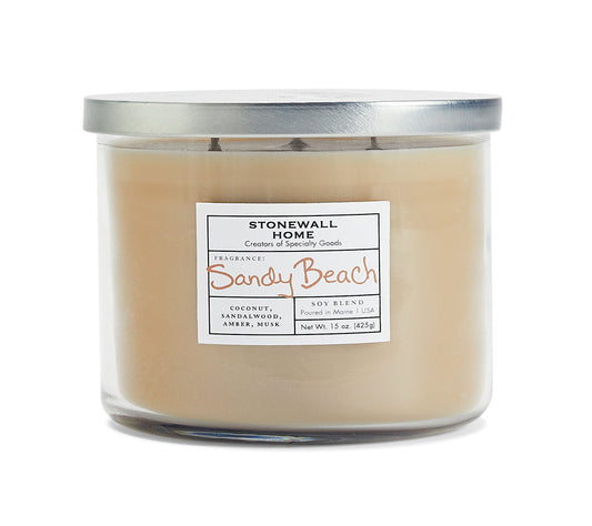 Stonewall Tumbler Sandy Beach von Stonewall Kitchen kaufen | Duft: Exotisch, entspannend, warm, sinnlich | Brenndauer: 50 Stunden