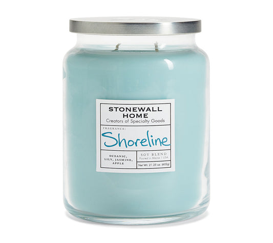 Stonewall Jar Large Shoreline von Stonewall Kitchen kaufen | Duft: Kühl, ozeanisch, blumig, knackig, erfrischend | Brenndauer: 170 Stunden