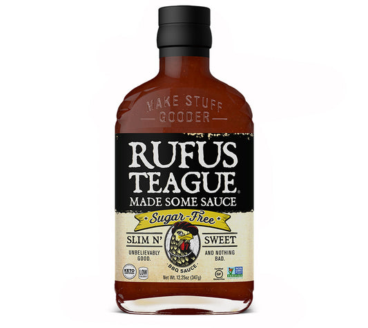 Slim N' Sweet - Sugar Free 13 oz. von Rufus Teague kaufen | Rauchig-süß, würzig, zuckerfrei | Ideal zu Grillgerichten, Fleisch, Sandwiches