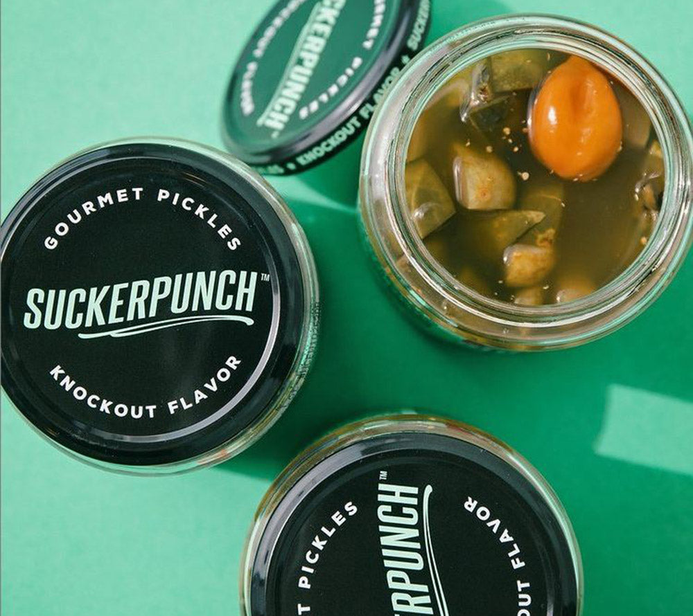 Bread & Butter Pickle Chips Jar von SuckerPunch Gourmet kaufen | süß, herzhaft, kräftig | Ideal für Snacks, Sandwiches und Burger