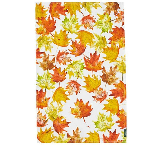Fall Leaves Tea Towel von Stonewall Kitchen kaufen | Geschirrtuch mit Herbstblättern | 100 % Baumwolle