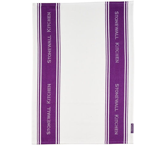 Tea Towel Lavender von Stonewall Kitchen kaufen | Geschirrtuch mit Lila Streifen | 100 % Baumwolle