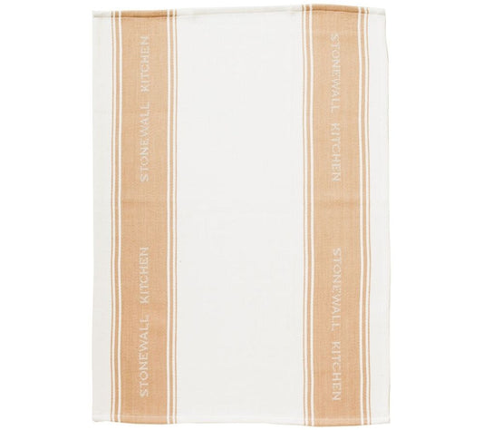 Tea Towel Sand von Stonewall Kitchen kaufen | Geschirrtuch mit Sandfarbenen Streifen | 100 % Baumwolle