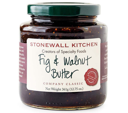 Fig & Walnut Butter von Stonewall Kitchen kaufen | mit süßlichen Feigen und schmackhaften Walnüssen | Ideal zu frischem Baguette oder Käseplatten