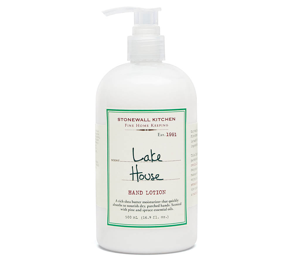 Lake House Hand Lotion von Stonewall Kitchen kaufen | Duft: Einladend, holzig, beruhigend | Vitaminreich, beruhigend, geschmeidig
