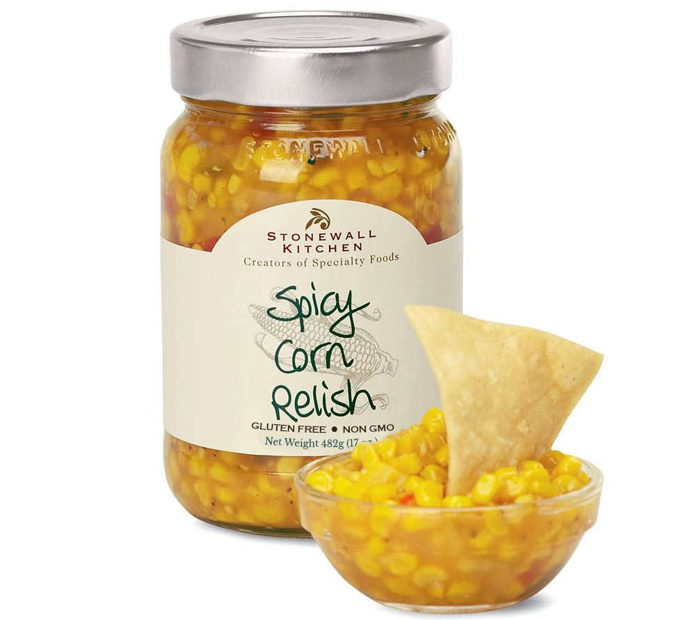 Spicy Corn Relish von Stonewall Kitchen kaufen | Fruchtig-süßer Maisgeschmack, leicht Pikant | Ideal für Tacos, Hot Dogs und Nachos