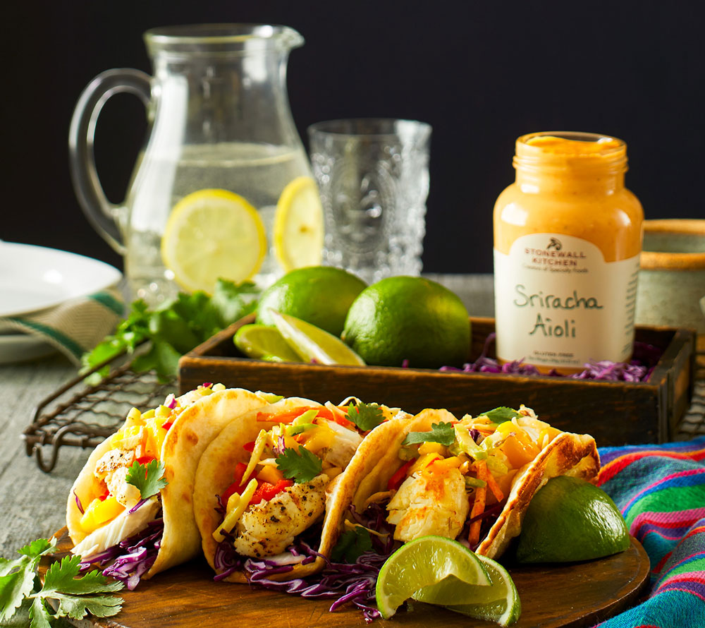 Sriracha Aioli von Stonewall Kitchen kaufen | Cremig-scharf mit Paprika und Habaneroöl | Ideal für Burger, Sandwiches oder als Dip