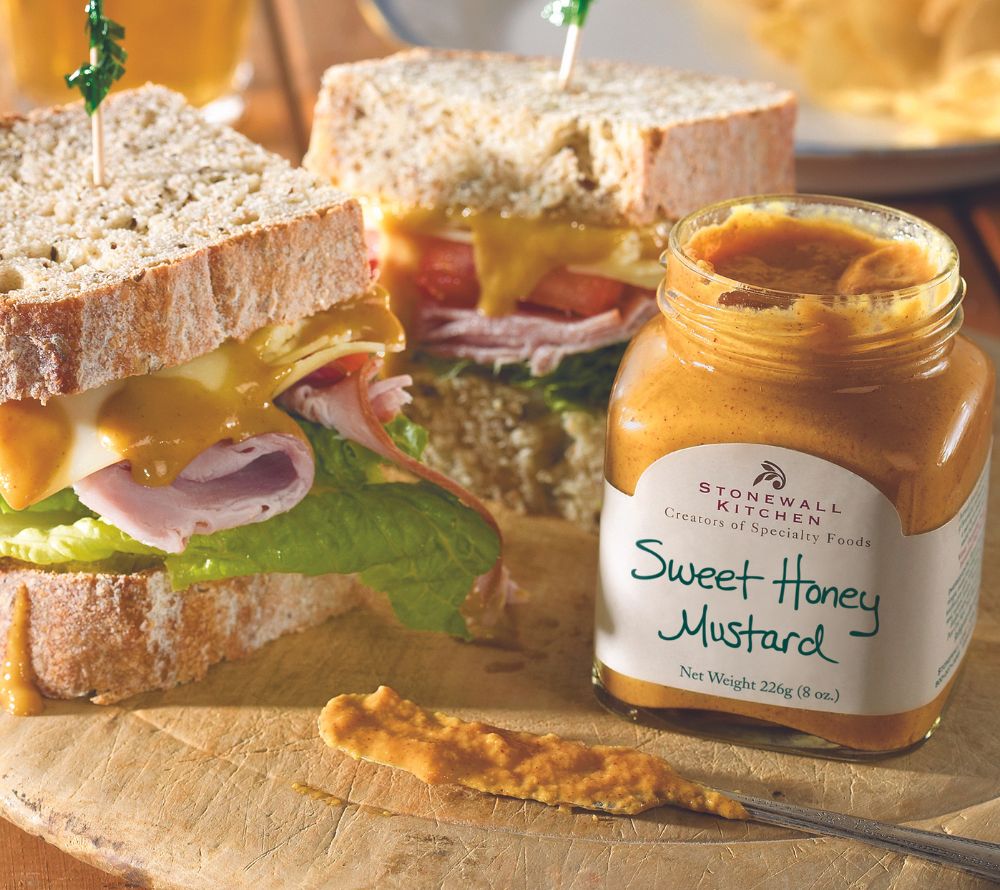 Sweet Honey Mustard von Stonewall Kitchen kaufen | Süßlich-würziges Aroma | Vielseitig einsetzbar für eine Vielzahl von Gerichten