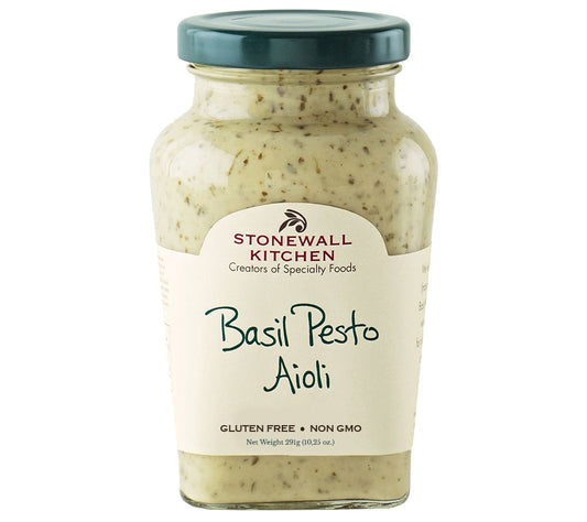 Basil Pesto Aioli von Stonewall Kitchen kaufen | Basilikum, cremig, nussig, knoblauchig, würzig | Ideal zu Gemüse, Sandwiches, Fleischgerichten