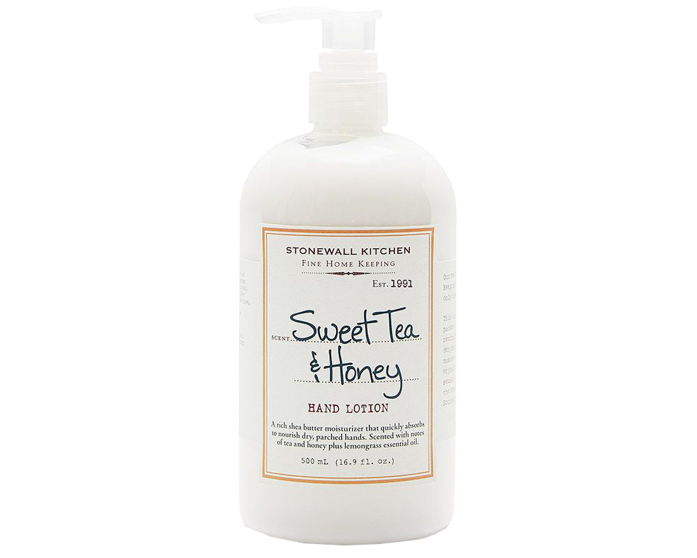 Sweet Tea & Honey Hand Lotion von Stonewall Kitchen kaufen | Duft: Süß, zart, angenehm | Feuchtigkeitsspendend, revitalisierend, pflegend
