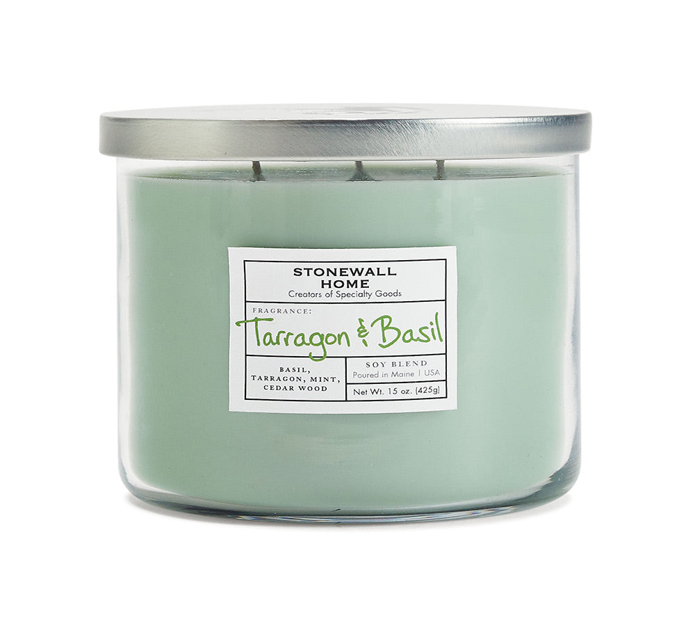 Stonewall Tumbler Tarragon & Basil von Stonewall Kitchen kaufen | Duft: Estragon, Basilikum, Minze, Zedernholz | Brenndauer: 50 Stunden
