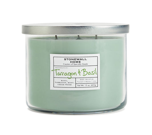 Stonewall Tumbler Tarragon & Basil von Stonewall Kitchen kaufen | Duft: Estragon, Basilikum, Minze, Zedernholz | Brenndauer: 50 Stunden