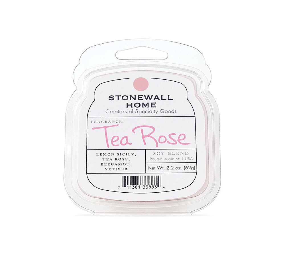 Stonewall Wax Melt Tea Rose von Stonewall Kitchen kaufen | Duft: Blütenblättern, Zitrusfrüchten, holzig | Mehrmals schmelzbar