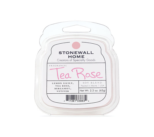 Stonewall Wax Melt Tea Rose von Stonewall Kitchen kaufen | Duft: Blütenblättern, Zitrusfrüchten, holzig | Mehrmals schmelzbar