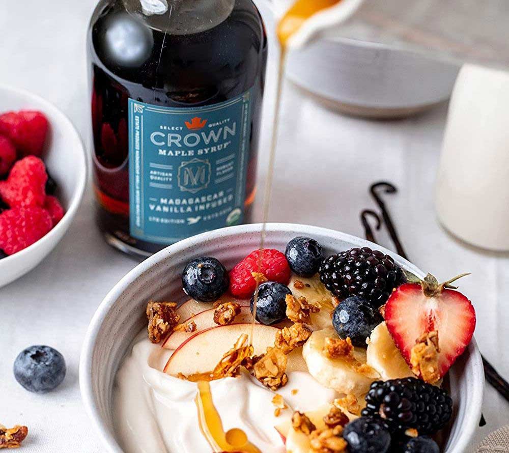 Vanilla Infused 8.5 Fl. Oz. von Crown Maple LLC kaufen | Reinster Ahorngeschmack mit Vanillenote | Perfekt für Pancakes oder Frenchtoast