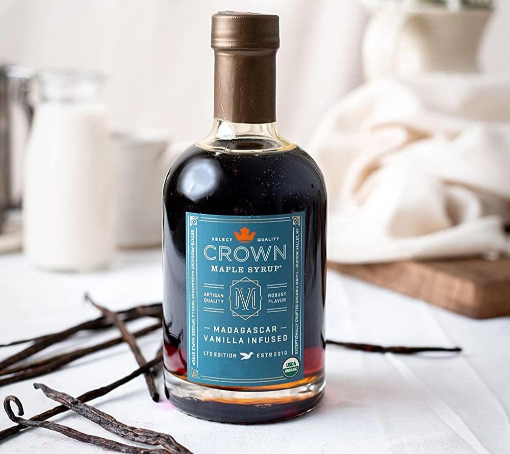 Vanilla Infused 8.5 Fl. Oz. von Crown Maple LLC kaufen | Reinster Ahorngeschmack mit Vanillenote | Perfekt für Pancakes oder Frenchtoast