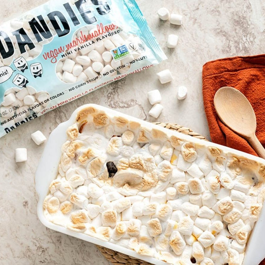 Dandies Marshmallow Vanilla Mini von Chicago Vegan Foods kaufen | Vegane Vanille Marshmallows | Perfekt für Desserts und heiße Schokolade