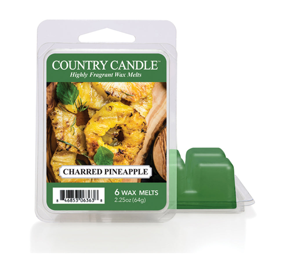 Country Wax Melts 6 pcs Charred Pineapple von Country Candle kaufen | Duft: Ananassaft, Mango, Himbeere | Mehrmals schmelzbar | EU-weiter Versand