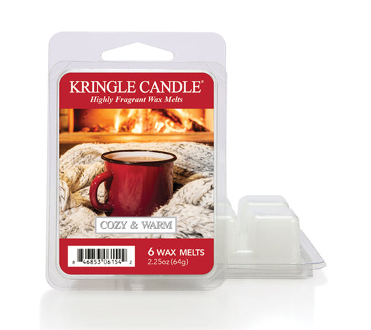 Kringle Wax Melts 6 pcs Cozy & Warm von Kringle Candle kaufen | Duft: Gebrühter Kaffee, geschäumte Milch | Mehrmals schmelzbar | EU-weiter Versand