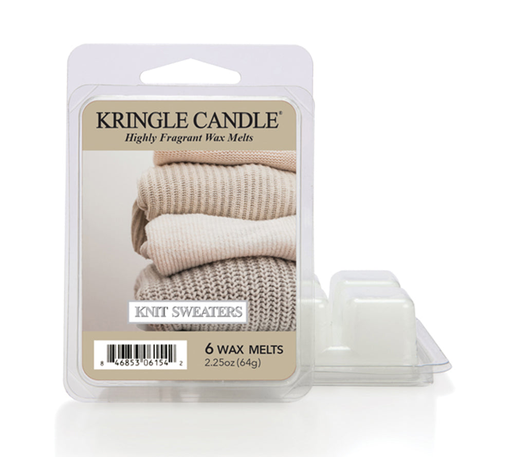 Kringle Wax Melts 6 pcs Knit Sweaters von Kringle Candle kaufen | Duft: Blumig, Kokosnuss, Zedernholz | Mehrmals schmelzbar | EU-weiter Versand
