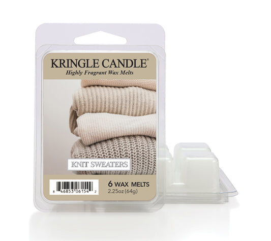 Kringle Wax Melts 6 pcs Knit Sweaters von Kringle Candle kaufen | Duft: Blumig, Kokosnuss, Zedernholz | Mehrmals schmelzbar | EU-weiter Versand