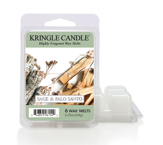 Kringle Wax Melts 6 pcs Sage & Palo Santo von Kringle Candle kaufen | Duft: Zitrusfrüchte, Bergamotte, Zitrone, Salbei | Mehrmals schmelzbar | EU-weiter Versand