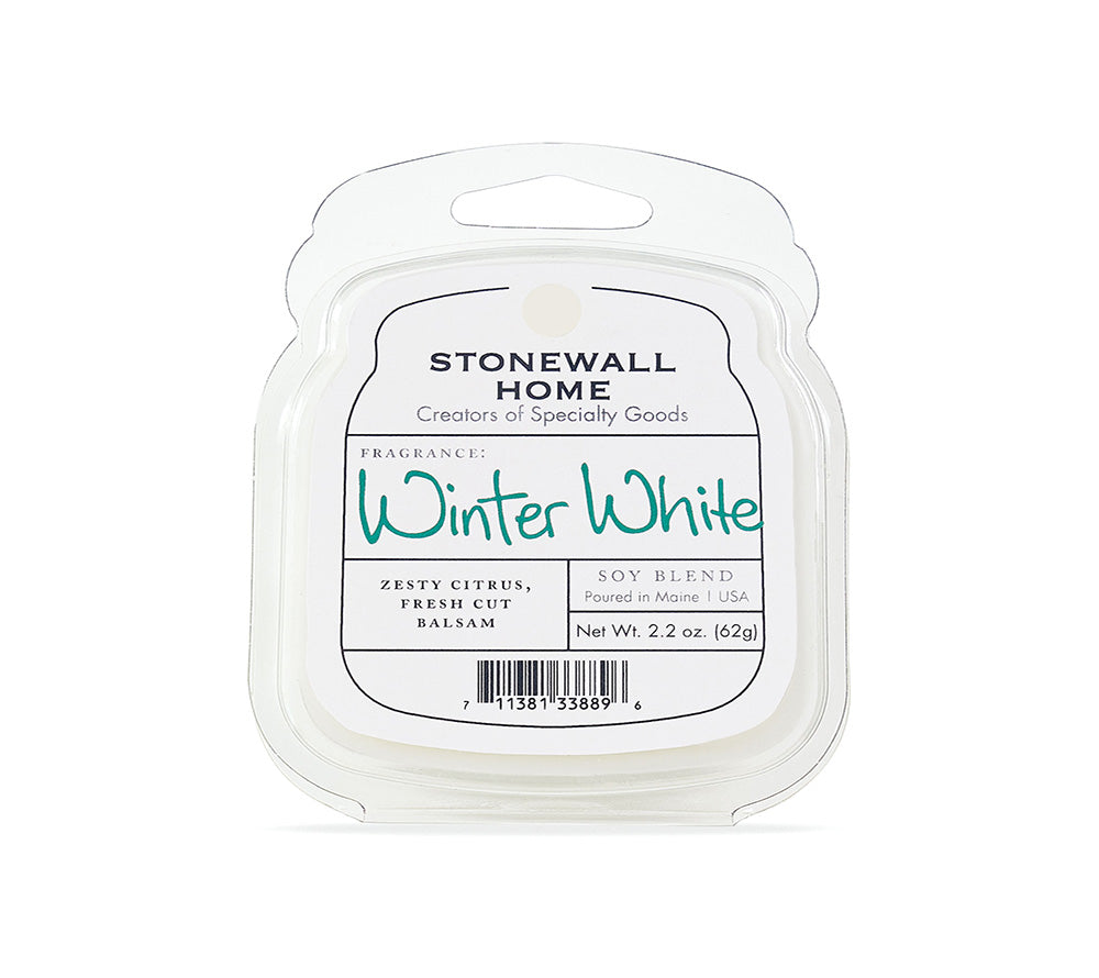 Stonewall Wax Melt Winter White von Stonewall Kitchen kaufen | Duft: Frisch, belebend, winterlich, Zitrus, Balsam | Mehrmals schmelzbar