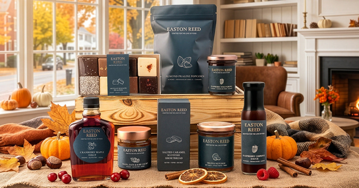 Easton Reed Herbst & Winter Sortiment – Feinkost Großhandel für Geschenke, Käse, Raclette & Fondue
