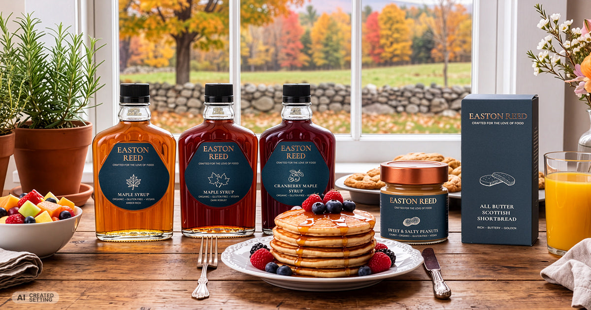 Frühstücksregal im Herbst: Easton Reed für Brunch, Café und Feinkostladen