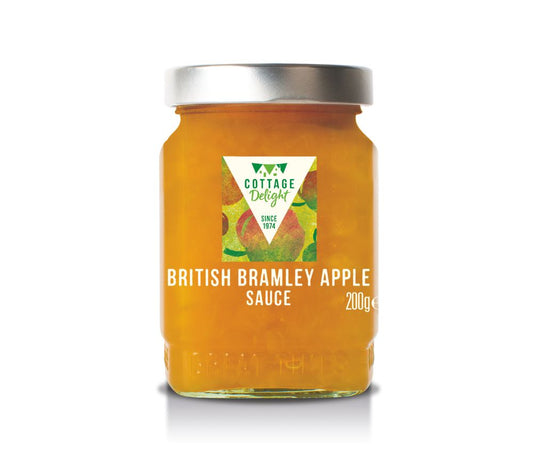 British Bramley Apple Sauce von Cottage Delight – stückiges Apfelmus aus Bramley-Äpfeln, handgemacht & fruchtig. Ideal zu Braten, BBQ & Festgerichten.