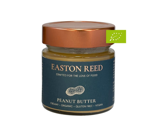 Easton Reed Peanut Butter online bei Ryan's Specialties B2B kaufen: 100 % Bio-Erdnüsse, cremiger Genuss, vegan & glutenfrei – purer Geschmack für Feinschmecker.