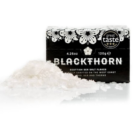 Blackthorn Sea Salt Flakes 120g kaufen | Handgeschöpftes Meersalz aus Schottland | Intensiver Geschmack mit Meeresnote | Europaweiter Versand | Jetzt entdecken!