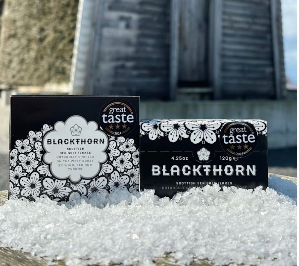 Blackthorn Sea Salt kaufen | Handgeschöpftes Meersalz aus Schottland | Intensiver Geschmack mit Meeresnote | Europaweiter Versand | Jetzt entdecken!