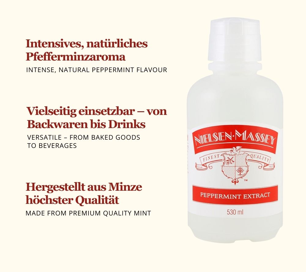 Pfefferminz-Extrakt | Für süße Klassiker, herzhafte Gerichte & Drinks | Glutenfrei, koscher & aus natürlichen Zutaten | Europaweiter Versand | Jetzt bestellen!