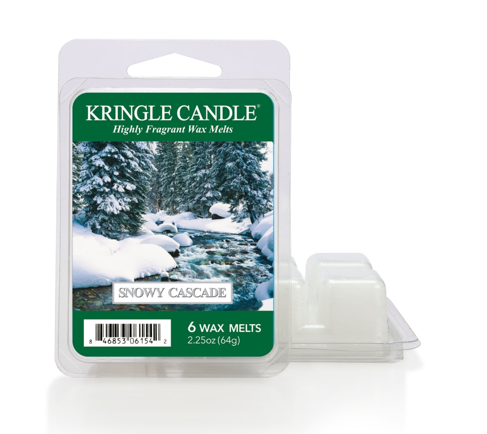 Snowy Cascade Wax Melts – Duftwürfel mit frisch-würzigem Winterduft aus Eukalyptus, Ingwer und Holznoten, perfekt für Duftlampen, Wohlfühlmomente und winterliche Dekoration