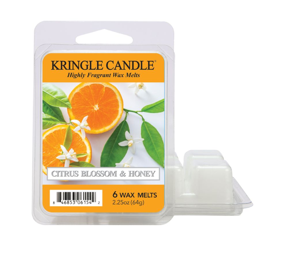 Citrus Bloom & Honey Wax Melts mit Mandarine, Neroli und Honig. Frisch, floral und warm – mit Bienenwachs und Moschus für elegante Tiefe.