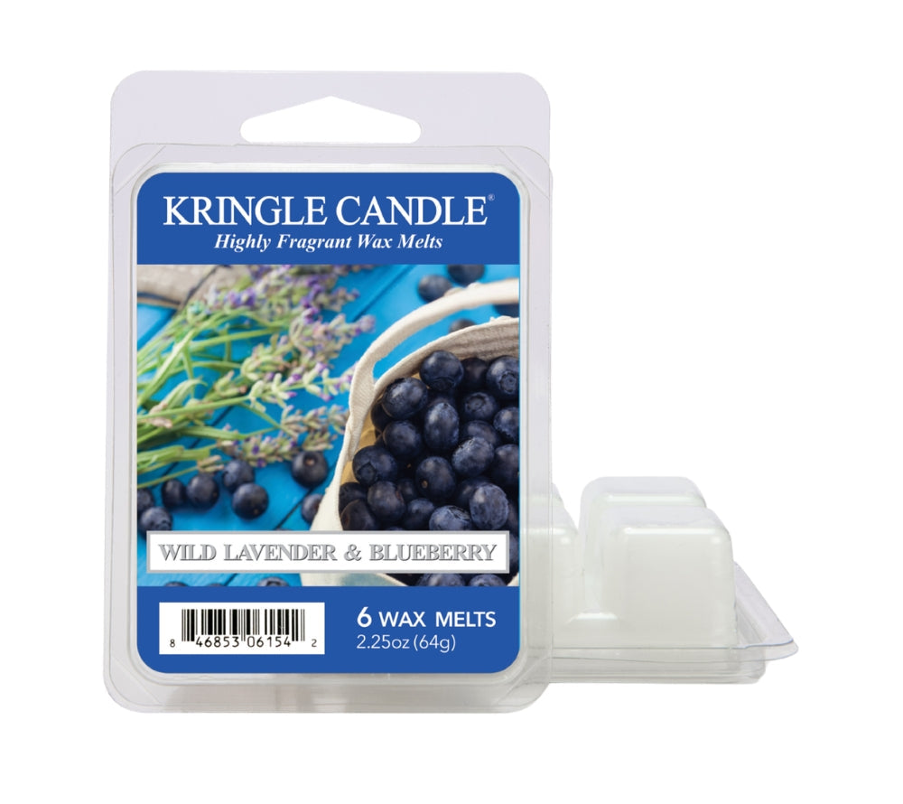 Wild Lavender & Blueberry Wax Melts mit Heidelbeere, Lavendel und Vanille. Fruchtig-floral, beruhigend und warm – für eine ausgeglichene Atmosphäre.