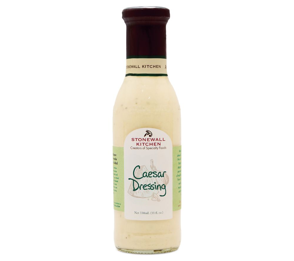 Stonewall Kitchen Caesar Dressing im Glas mit cremiger Konsistenz, Parmesan, Knoblauch und klassischer Caesar-Note
