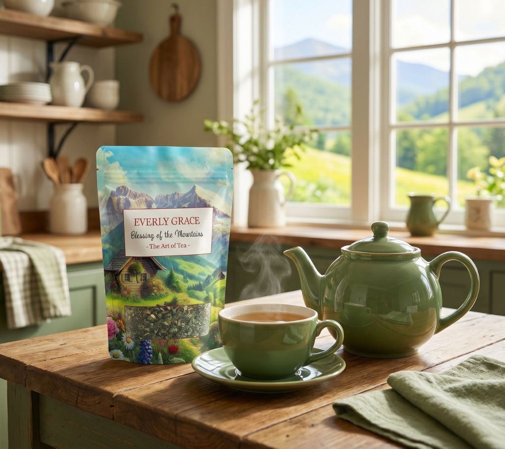 Bio-Kräutertee mit Blüten & Kräutern. Koffeinfrei, harmonisch & natürlich – ideal für entspannte Genussmomente und bewusste Auszeiten.