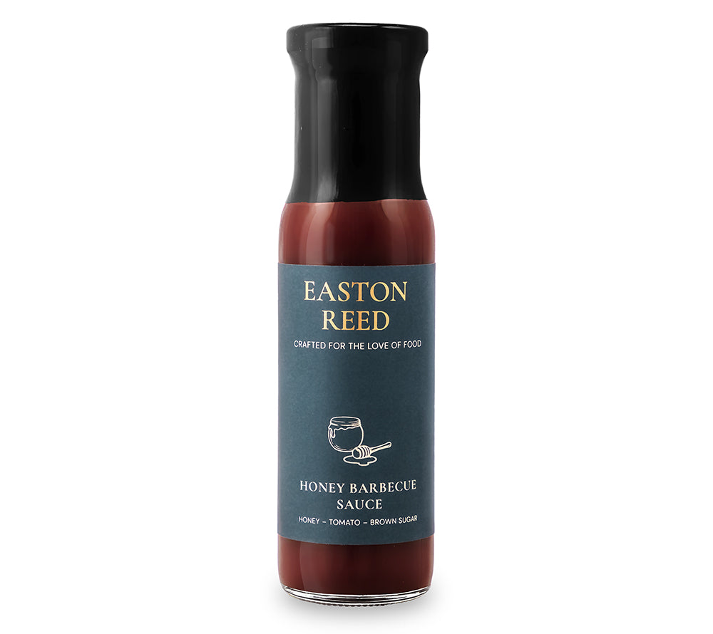 Easton Reed Honey Barbecue Sauce: Milde BBQ-Sauce mit Honig, Tomate und Senf. Süß-würzig, vielseitig für Grillgerichte, Burger, Dips und Buffets. 